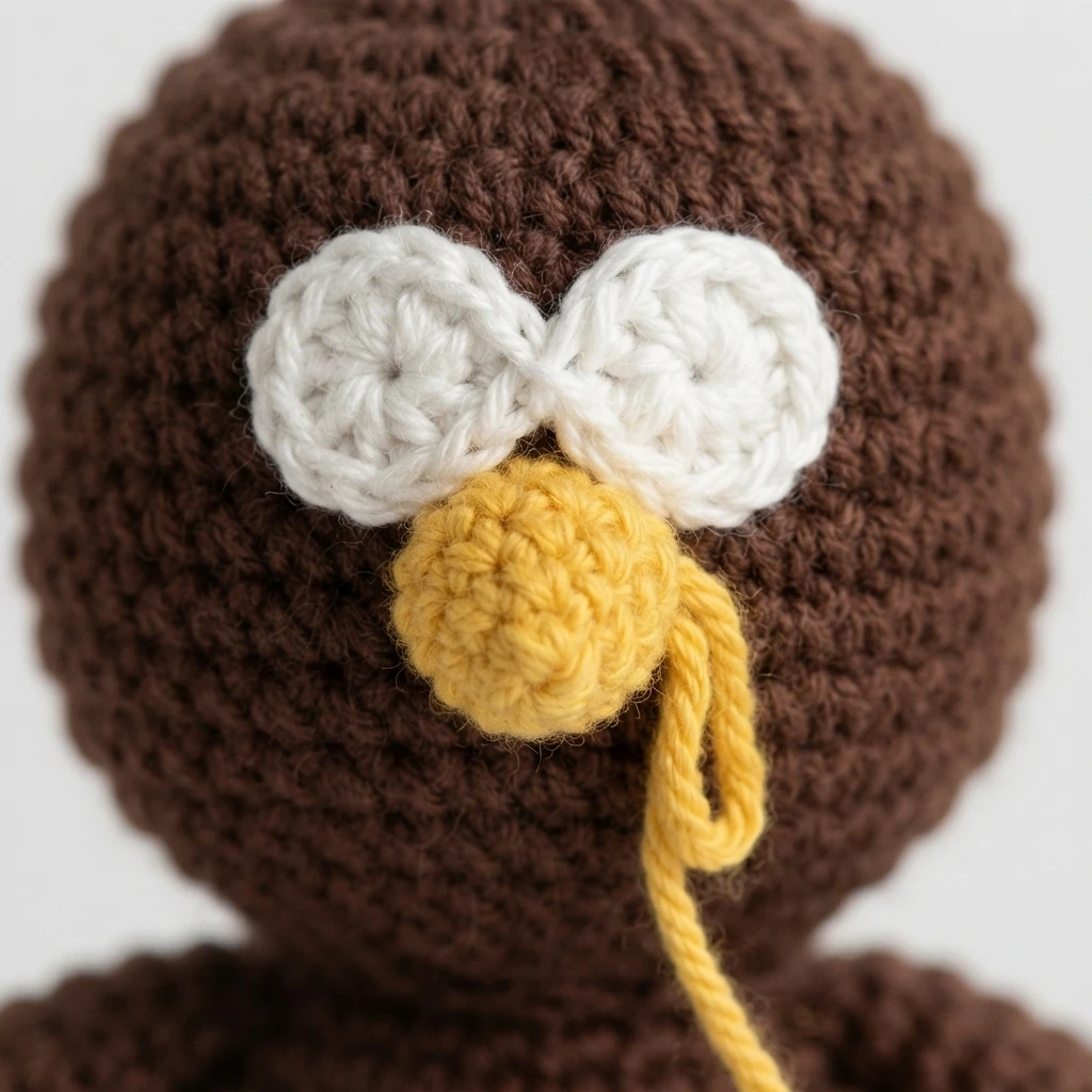 Crochet Turkey Amigurumi Pattern - crochet detail