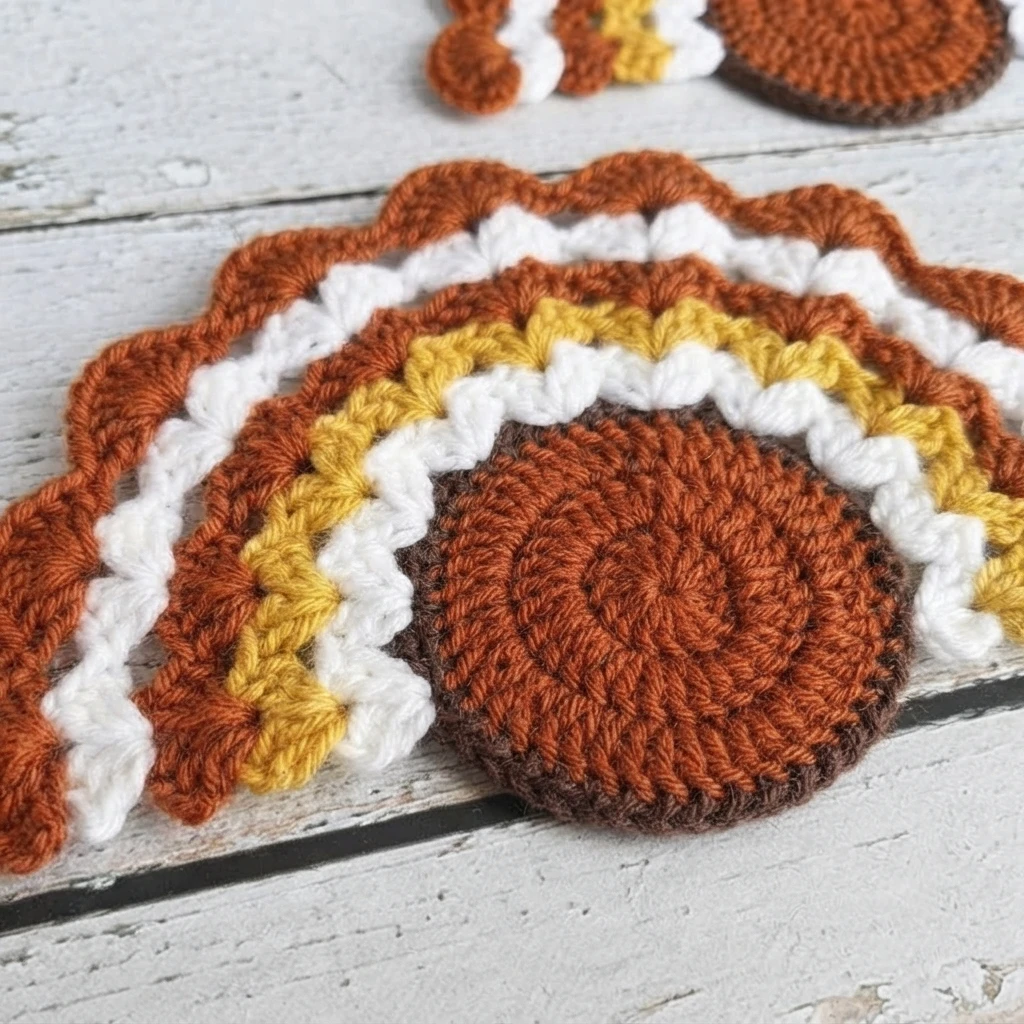 Crochet Turkey Amigurumi Pattern - crochet detail