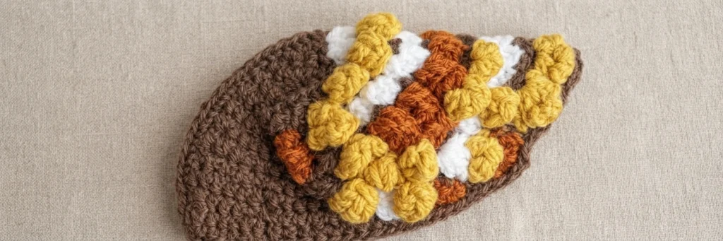 Crochet Turkey Amigurumi Pattern - crochet detail