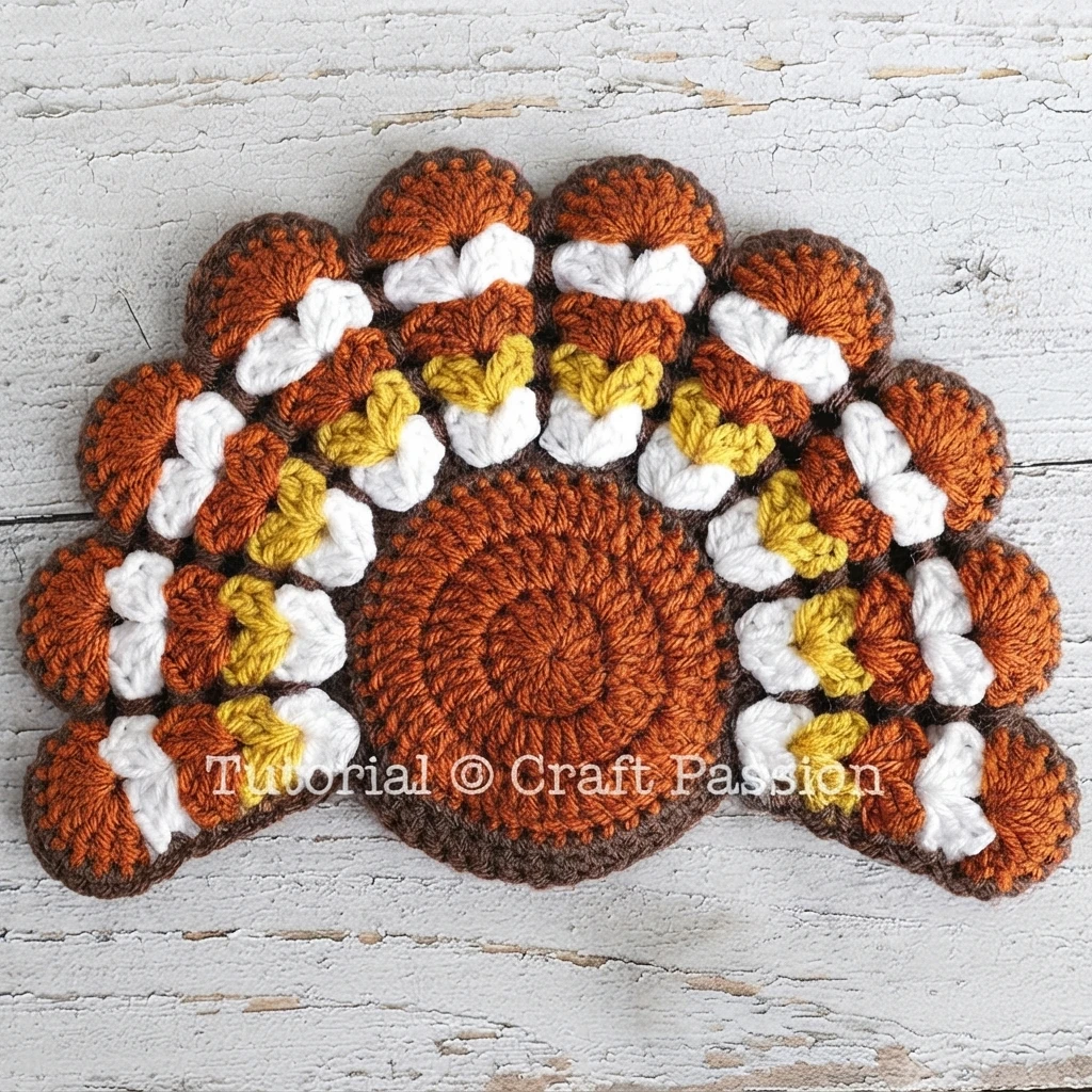 Crochet Turkey Amigurumi Pattern - crochet detail