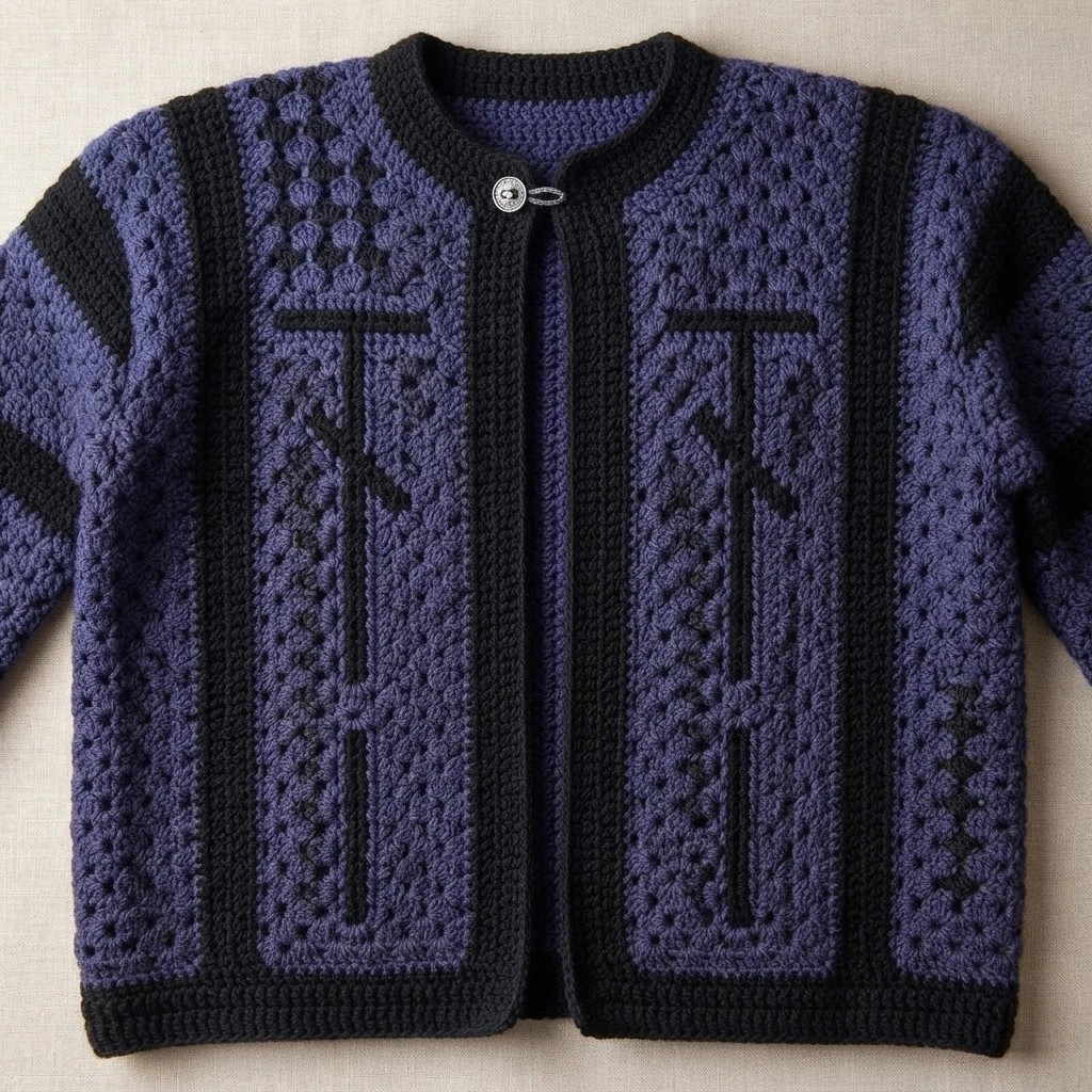 Corn Poppy Cardigan Crochet Tutorial | Susan's Family - crochet detail