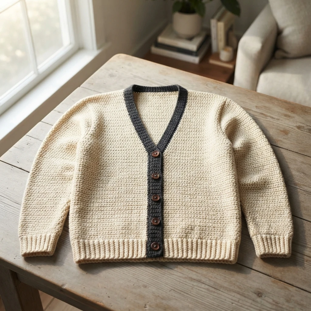 Corn Poppy Cardigan Crochet Tutorial | Susan's Family - crochet detail
