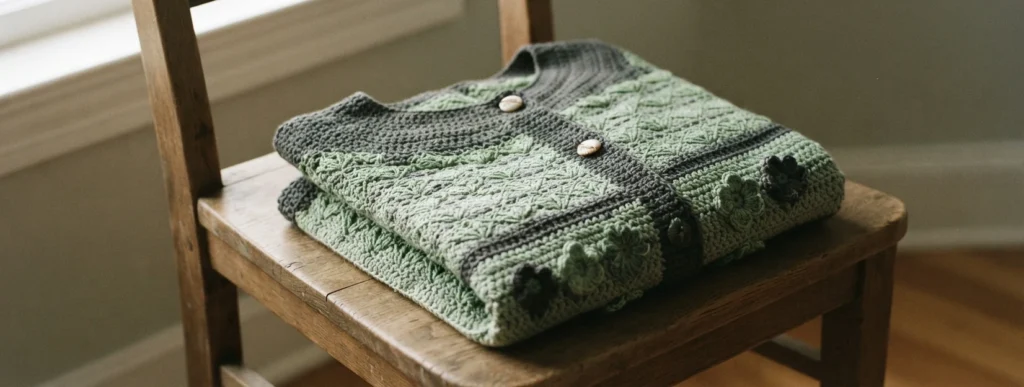 Corn Poppy Cardigan Crochet Tutorial | Susan's Family - crochet detail