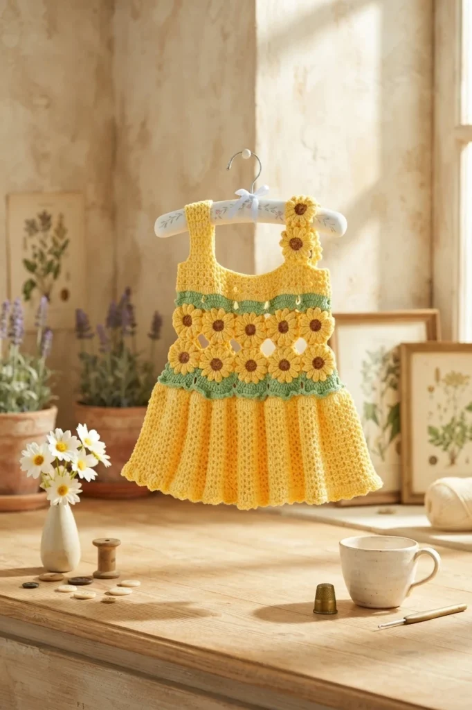 Corn Poppy Cardigan Crochet Tutorial | Susan's Family - crochet detail