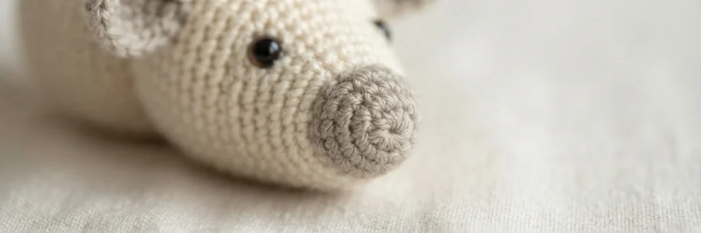 Ratatouille mouse character free amigurumi crochet pattern - crochet detail