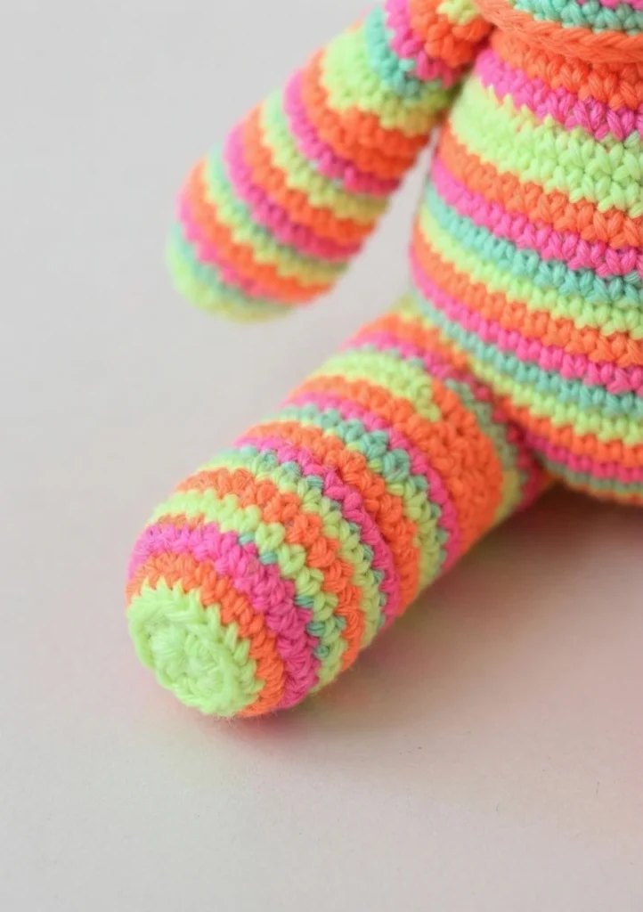 Clown Amigurumi Doll - Free Crochet Pattern - crochet detail
