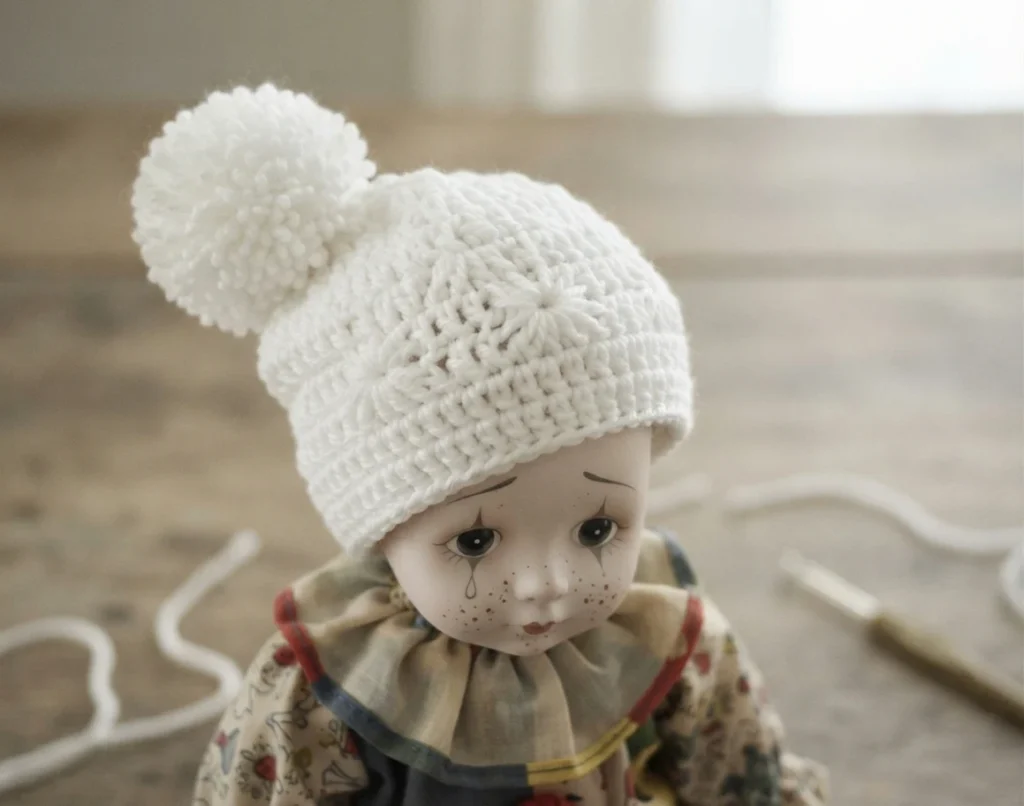 Clown Amigurumi Doll - Free Crochet Pattern - crochet detail