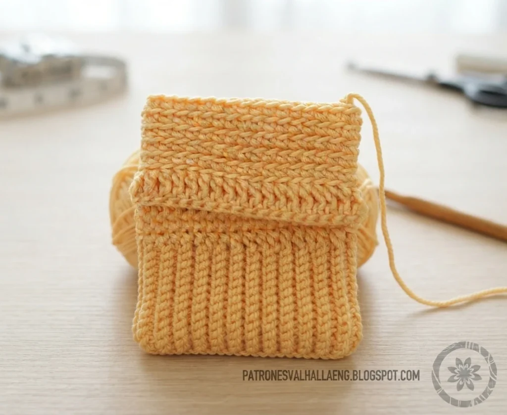 How to Crochet a Mummy phone case - PATRONES VALHALLA: Free crochet patterns - crochet detail