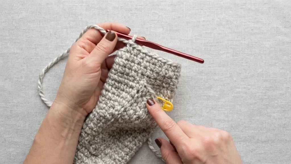 Basic Crochet Stocking - Free Pattern - crochet detail