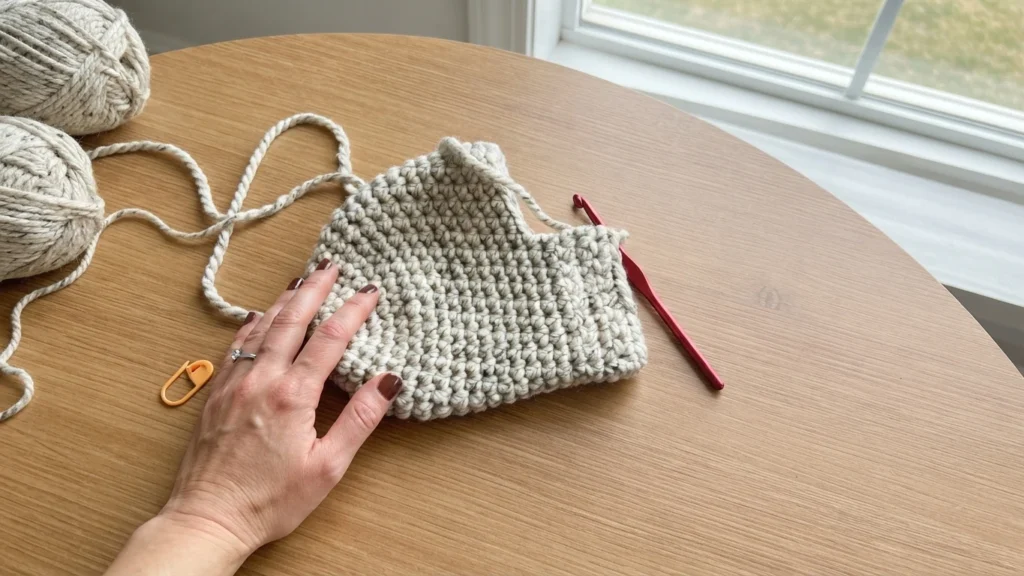 Basic Crochet Stocking - Free Pattern - crochet detail