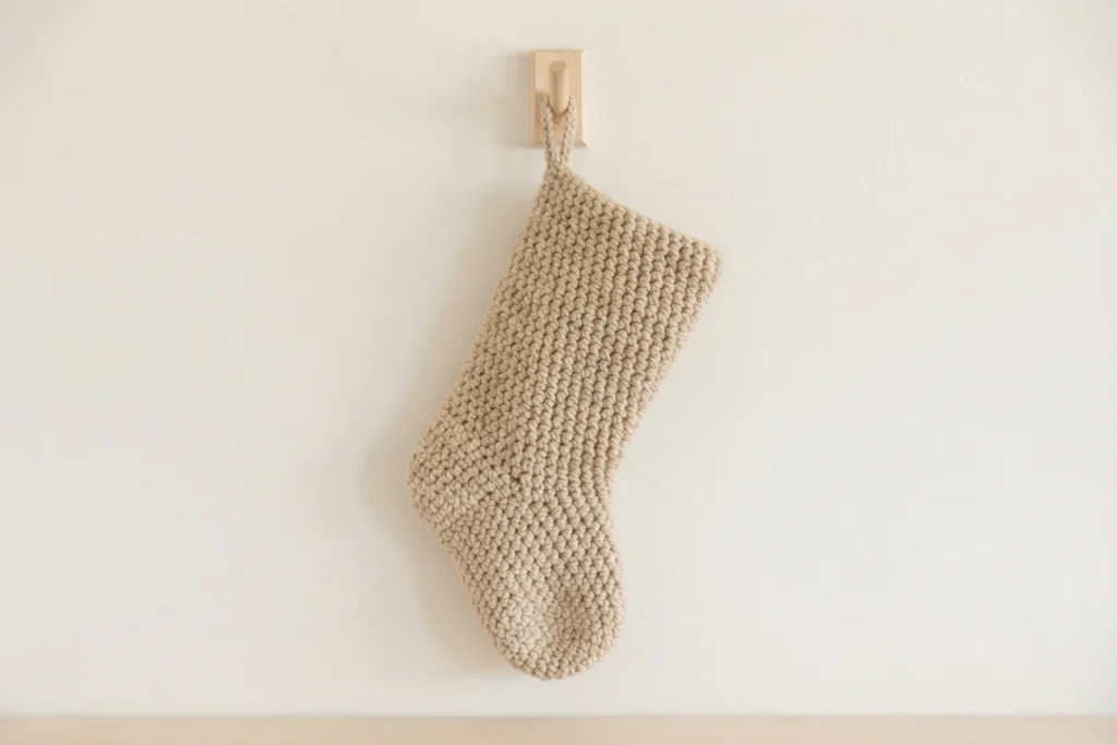 Basic Crochet Stocking - Free Pattern - crochet detail