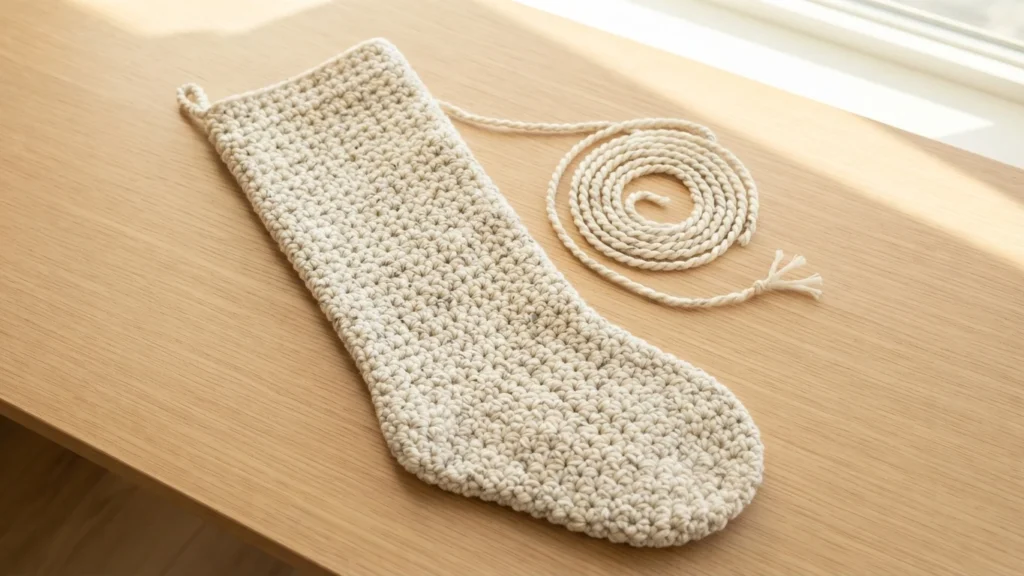 Basic Crochet Stocking - Free Pattern - crochet detail