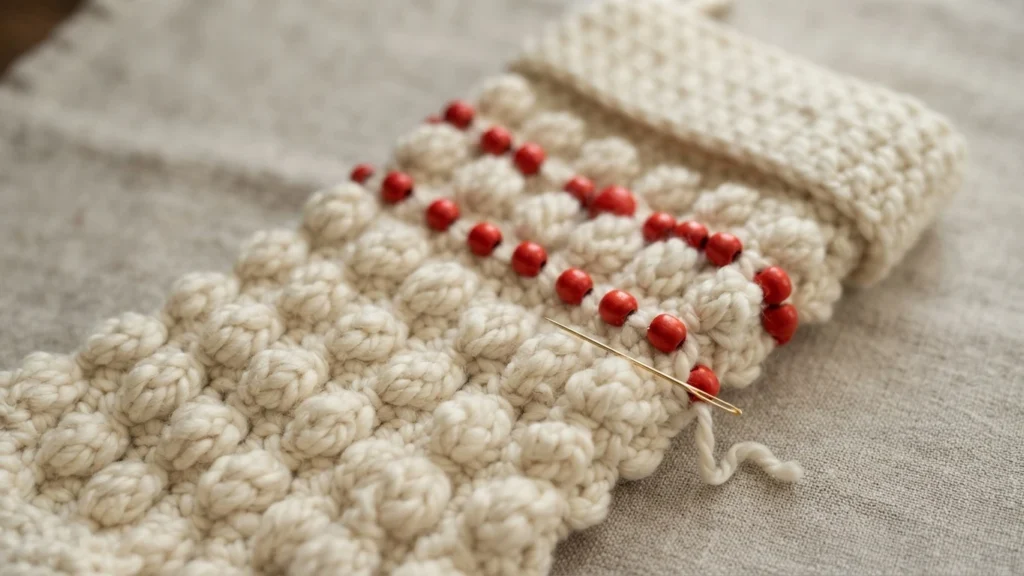 Basic Crochet Stocking - Free Pattern - crochet detail