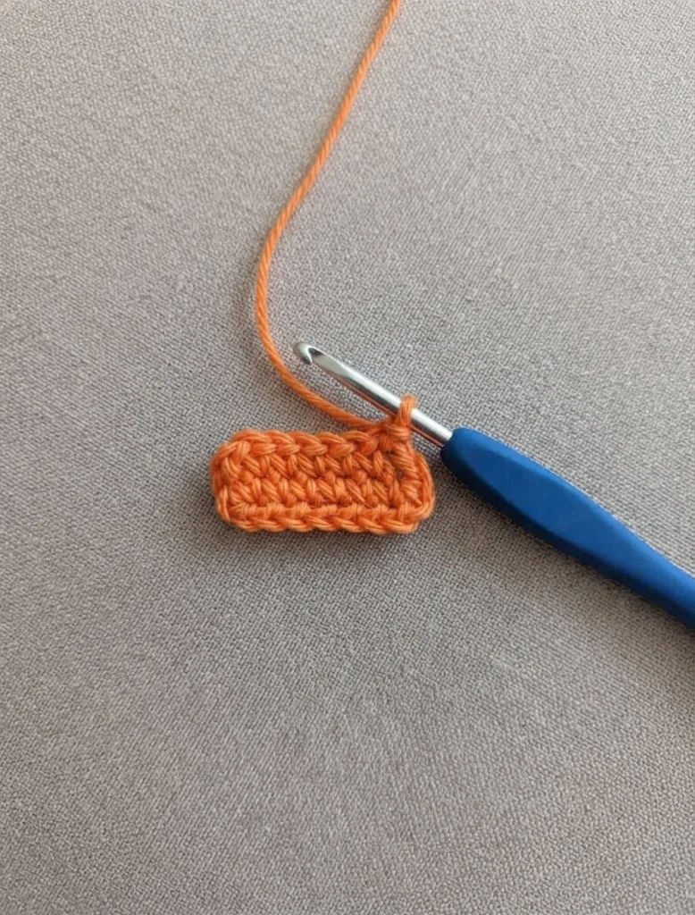 Pumpkin Worry Worm Crochet Pattern: (Trick Or Treat Gifts For Halloween) - crochet detail