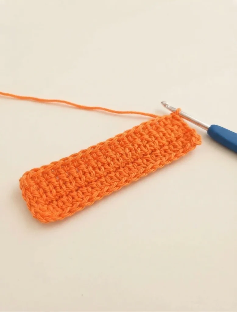 Pumpkin Worry Worm Crochet Pattern: (Trick Or Treat Gifts For Halloween) - crochet detail