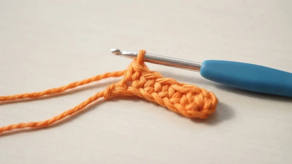 Pumpkin Worry Worm Crochet Pattern: (Trick Or Treat Gifts For Halloween) - crochet detail