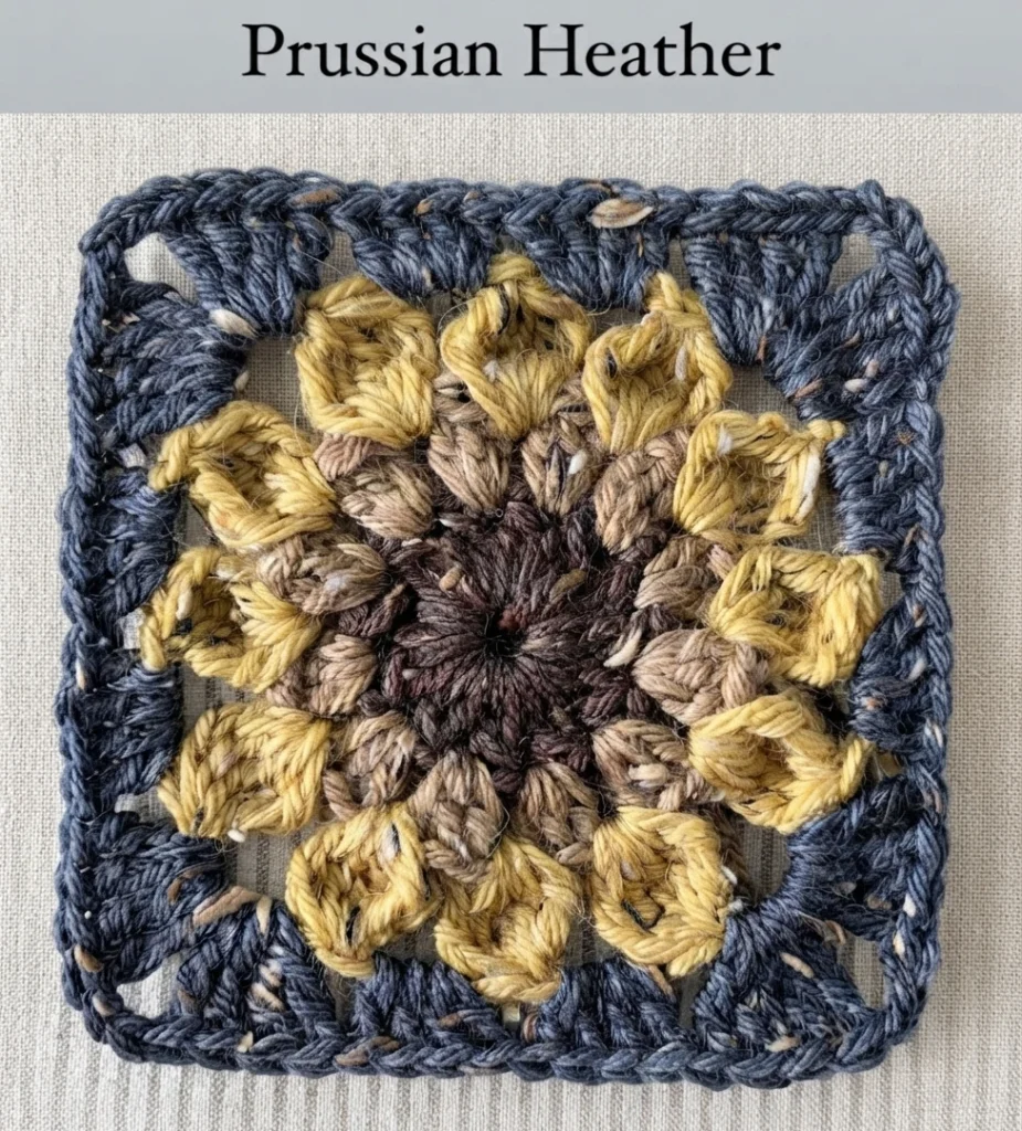 Autumn Sunflower Pillow Pattern (Free) - crochet detail