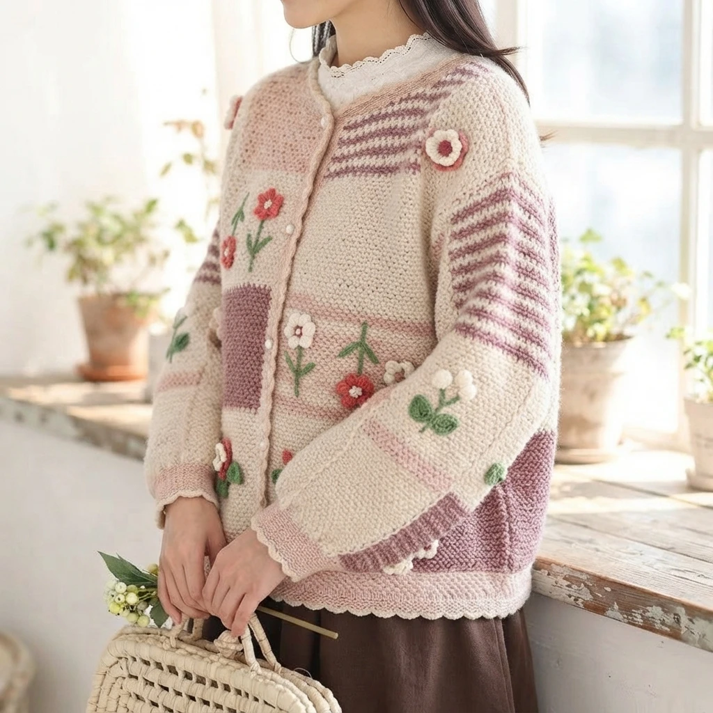 Grace Vintage Cardigan Crochet Tutorial | Susan's Family - crochet detail