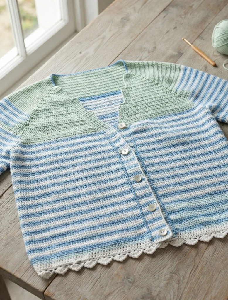 Grace Vintage Cardigan Crochet Tutorial | Susan's Family - crochet detail