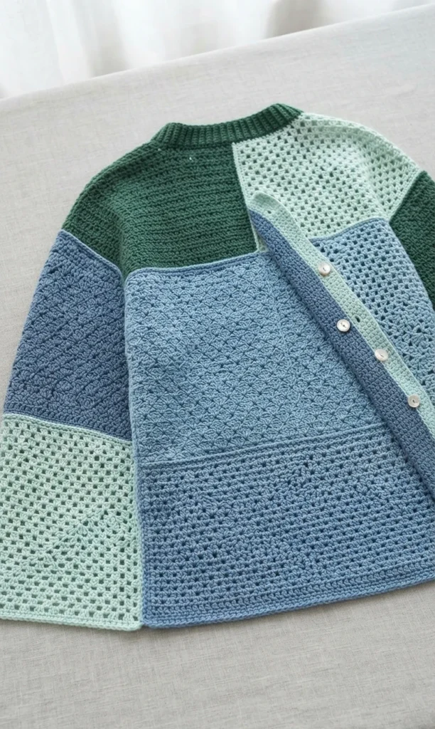 Grace Vintage Cardigan Crochet Tutorial | Susan's Family - crochet detail