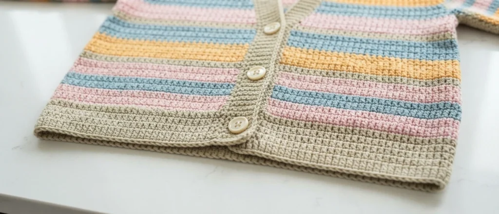 Grace Vintage Cardigan Crochet Tutorial | Susan's Family - crochet detail