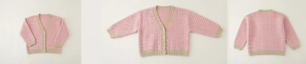 Grace Vintage Cardigan Crochet Tutorial | Susan's Family - crochet detail