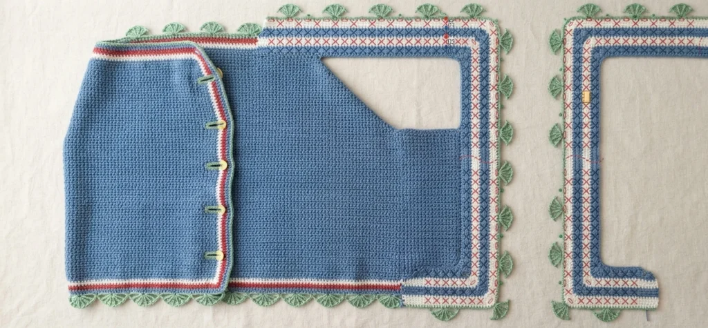Grace Vintage Cardigan Crochet Tutorial | Susan's Family - crochet detail