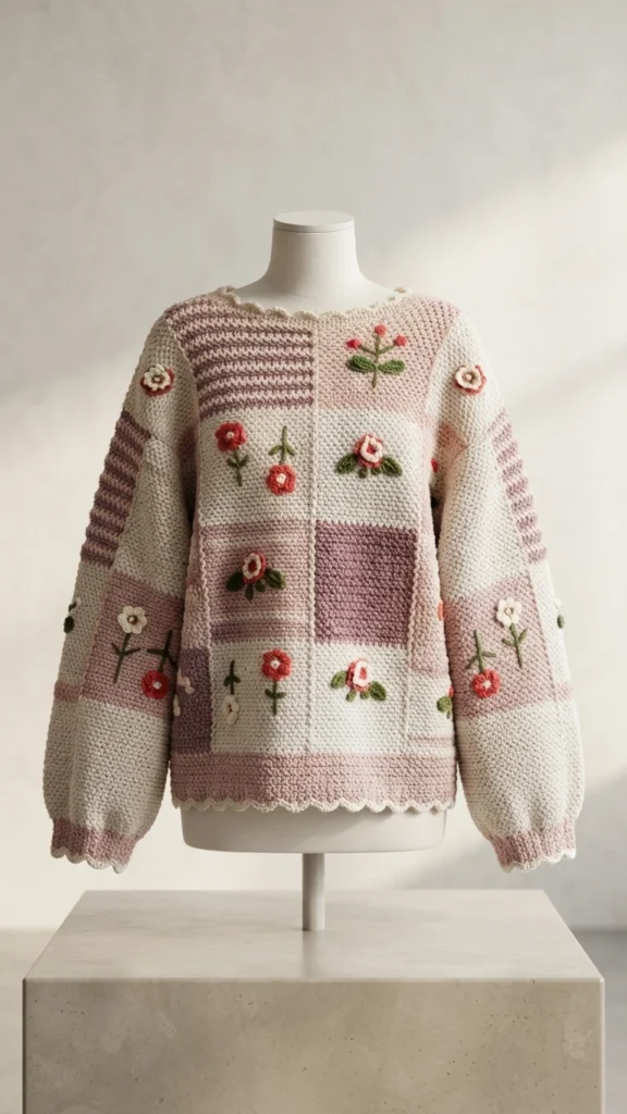 Grace Vintage Cardigan Crochet Tutorial | Susan's Family - crochet detail