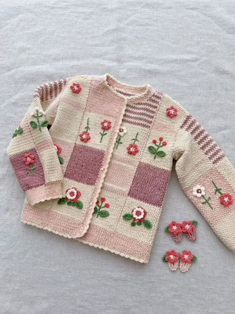 Grace Vintage Cardigan Crochet Tutorial | Susan's Family - crochet detail