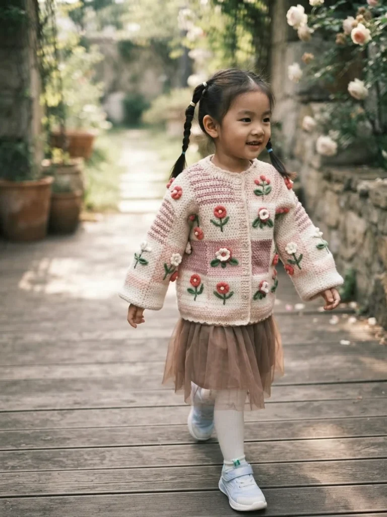 Grace Vintage Cardigan Crochet Tutorial | Susan's Family - crochet detail
