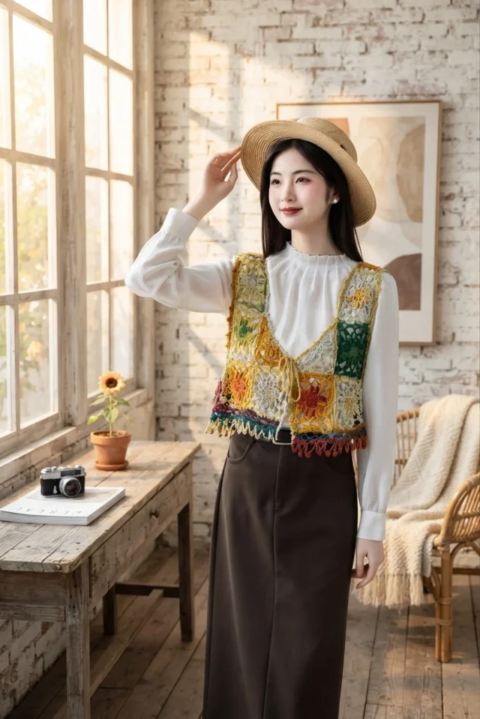 Grace Vintage Cardigan Crochet Tutorial | Susan's Family - crochet detail